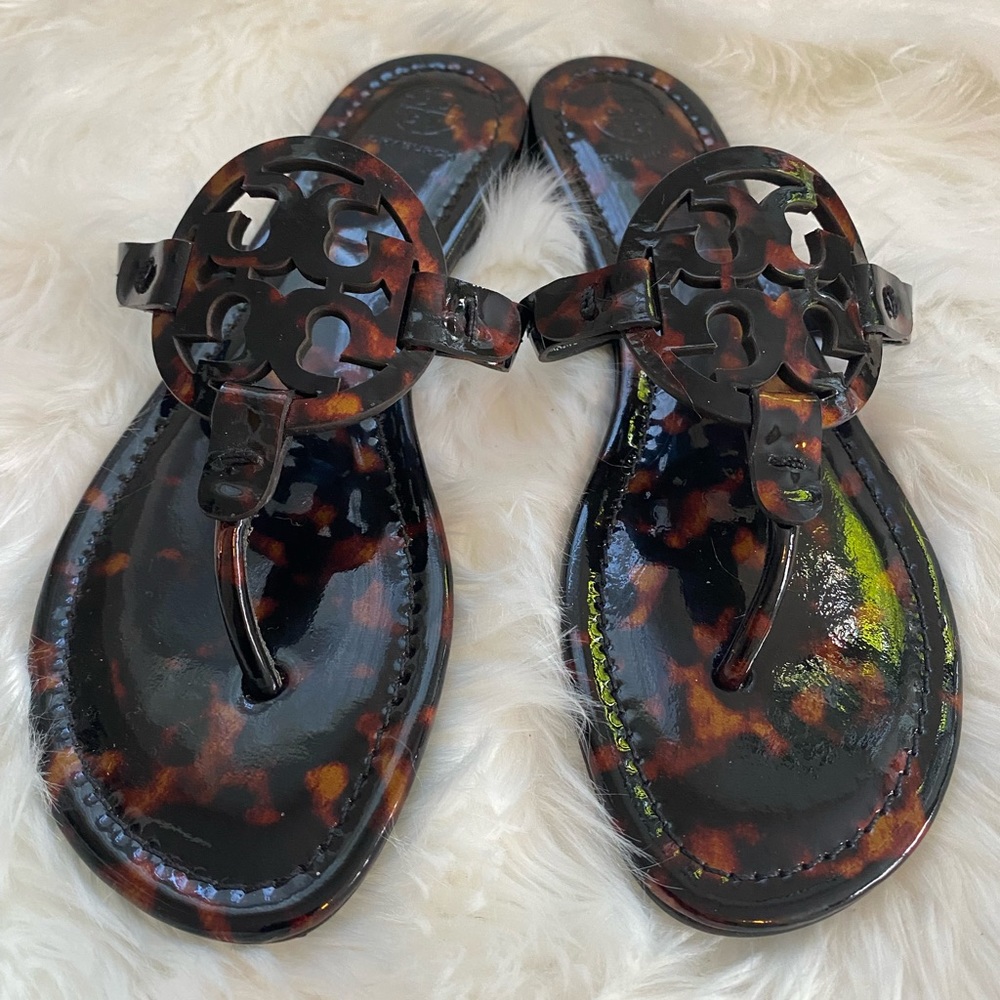 Tory Burch Miller Sandals- Tortoise